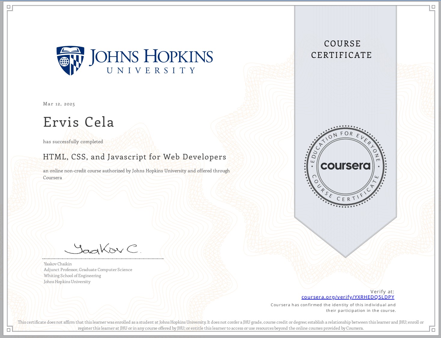 Certification 6