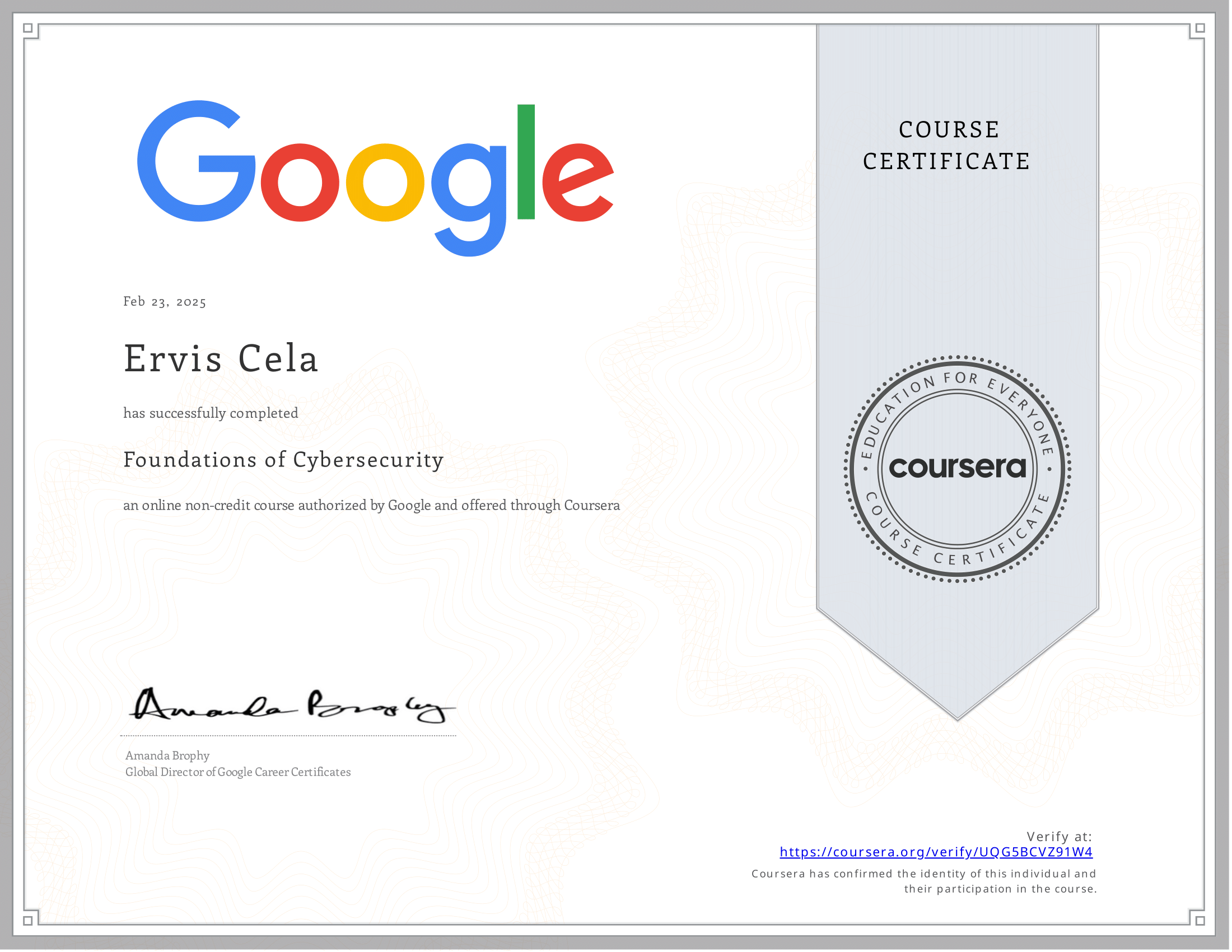 Certification 6